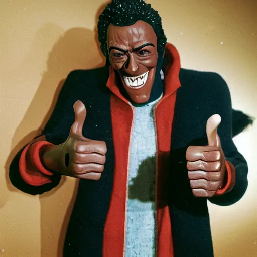 Image similar to studio portrait of fonzee giving thumbs up wax sculpture