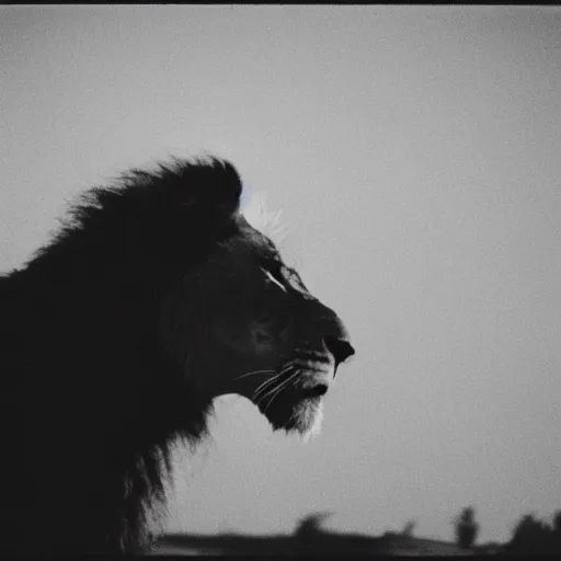 Prompt: 3 5 mm photo of a lion