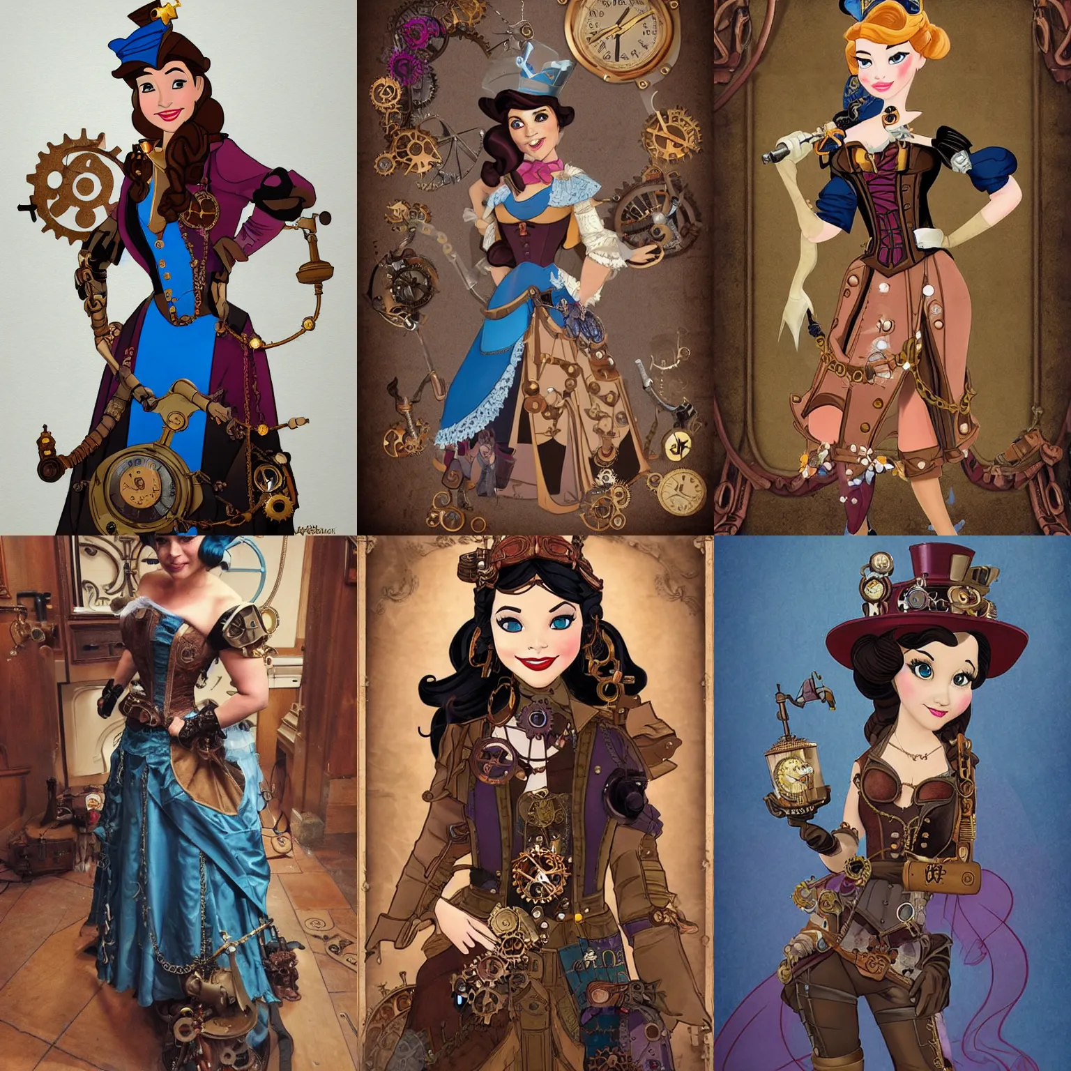 princesas disney steampunk