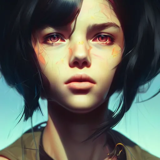 Image similar to a portrait of a beautiful apocalyptic survivor, art by ilya kuvshinov and wlop and artgerm and josan gonzalez, digital art, highly detailed, intricate, sharp focus, trending on artstation hq, deviantart, pinterest, unreal engine 5, 4 k uhd image