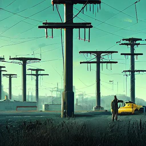 Image similar to half life 2 citadel, simon stalenhag,