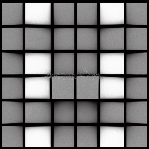 Prompt: simple squares distributed on subdivided cube 5 x 5 array, simple, vector illustration, 3 d