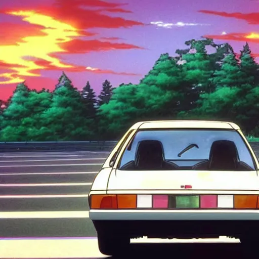 Image similar to lada initial d, anime art