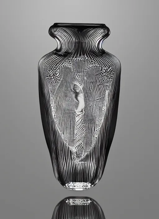 Image similar to Vase in the shape of a woman, designed by Rene Lalique