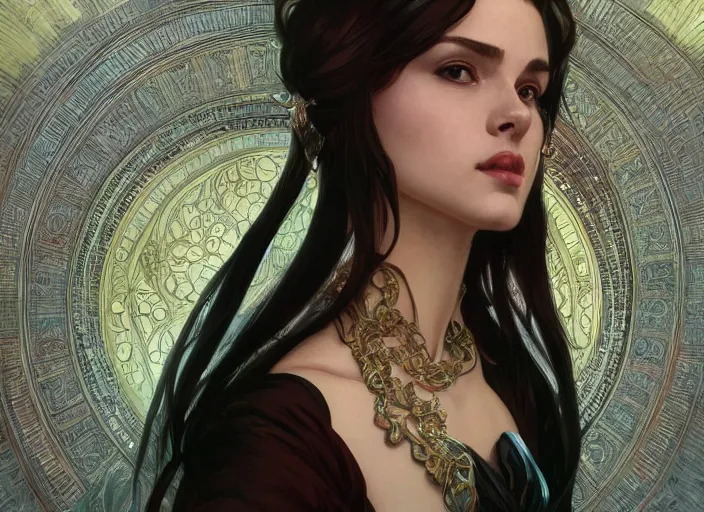 Image similar to masked, perfectly-centered-Portrait of the most beautiful woman on the planet , intricate, highly detailed, artstation, concept art, smooth, sharp focus, illustration,award-winning, Unreal Engine 5, 8K, art by artgerm and greg rutkowski and alphonse mucha