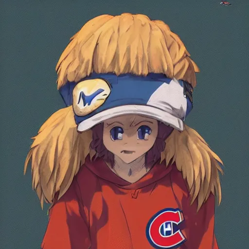 Image similar to anime Portrait of Youppi the Habs Montreal Canadiens Mascot as a very cute powerful and friendly pokemon, highly detailed anime, high evolution, 1990s, legendary, smooth, sharp focus, dynamic lighting, intricate, trending on ArtStation, illustration pokemon, art by WLOP