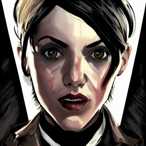 Prompt: beautiful portrait of cassidy from preacher comicbook, in the style of dishonored 2