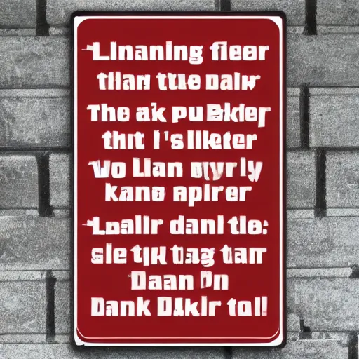 Image similar to blinding signs flap flicker, flicker, flicker blam pow, pow stairway scare dan dare who's there?