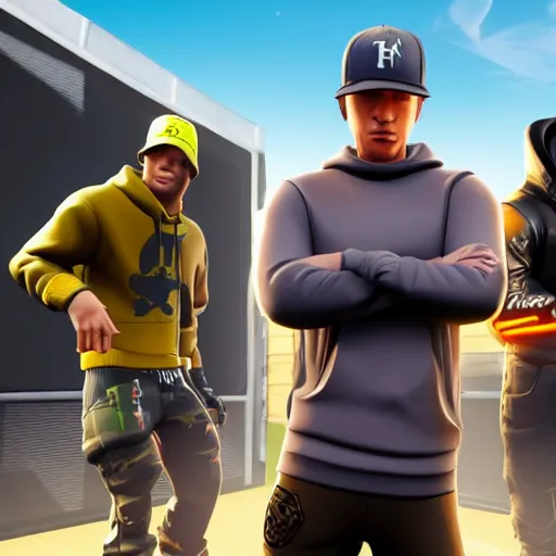 Image similar to eminem in fortnite