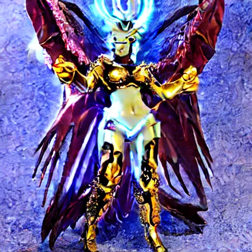 Image similar to cyber dragon angel pimp