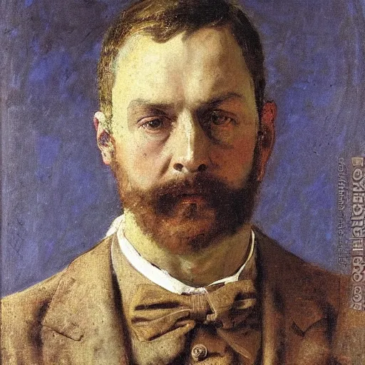 Image similar to portrait of argus by alfred stevens