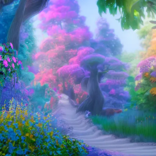 Prompt: ultra detailed and realistic painting of the life after death inspired by very beautiful cute and colored disney movie backgrounds, rendered in 8 k unreal engine