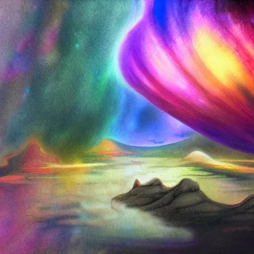 Prompt: colorsketch of a lucid dream, amazing composition, astonishing detail, beautiful shading, award winning