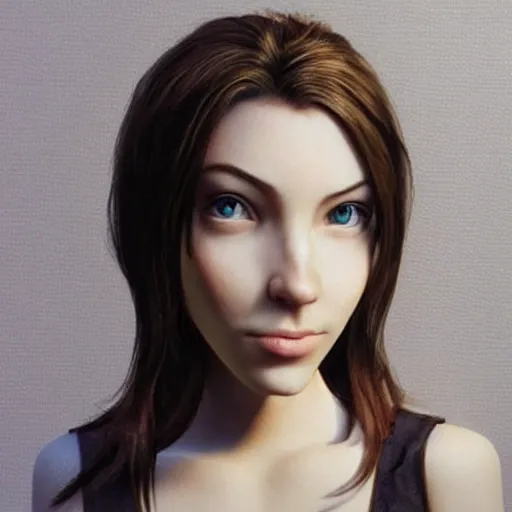 Image similar to “These 3D girl portraits are unbelievably realistic.”