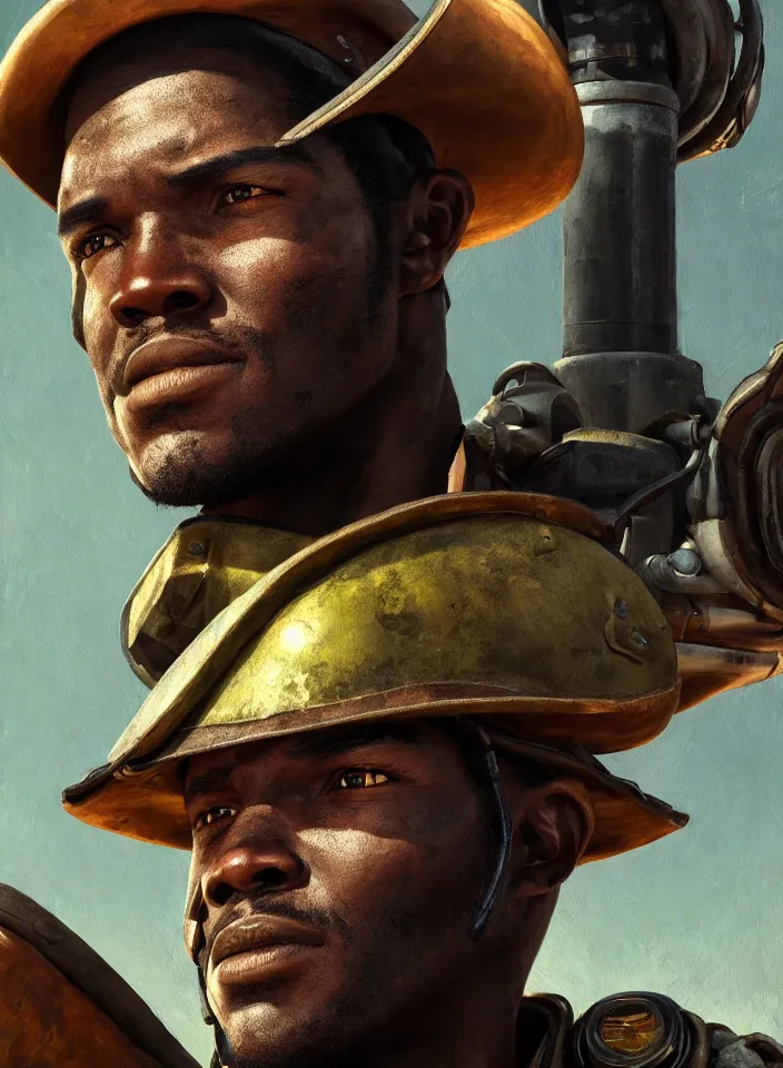 Image similar to a face portrait of preston garvey ein fallout 4, scifi setting, fallout environment, drab colors, serene lighting, atmospheric, cinematic, moody, in the style of diego koi, gina heyer, luiz escanuela, art by alyssa monk, hyperrealism, rule of thirds, golden ratio, oil on canvas, 8 k