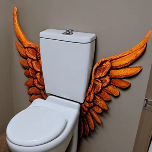 Image similar to toilet with wings