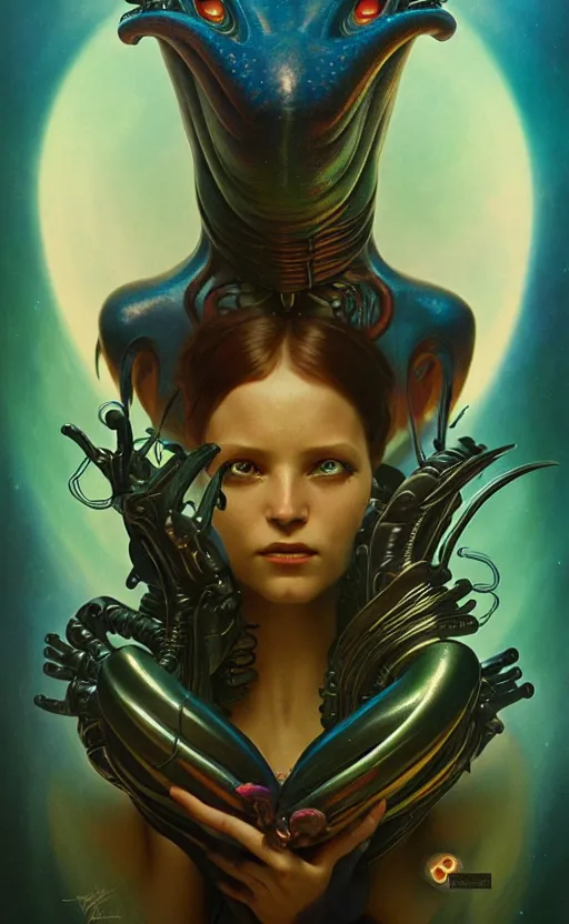 Image similar to exquisite imaginative alien creature poster art, humanoid, movie art, by lucusfilm, weta studio, tom bagshaw, alphonso mucha, james jean, frank frazetta, 8 k, denoised