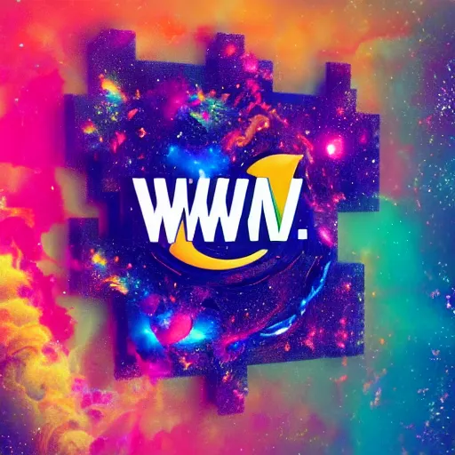 Image similar to a and w vaporwave logo, digital art, cosmic, 3 d high definition, trending on art station, photorealistic, high resolution, 8 k, octane, hyper detailed, insane details, intricate, elite, ornate, elegant trend, highly detailed and intricate, sharp focus, photography, unreal engine