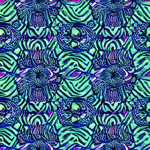 Prompt: psychedelic cloth pattern