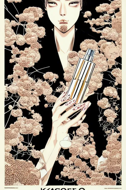 Image similar to fragrance advertising campaign by katsuhiro otomo, highly detailed, high contrast, intricate