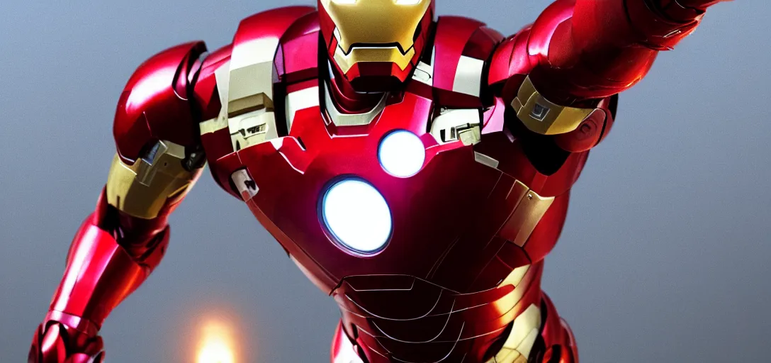 Image similar to a very high resolution image of ironman from an episode of the office. photorealistic, photography