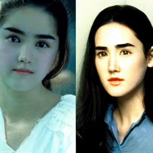 Image similar to face of young Chinese Jennifer Connelly