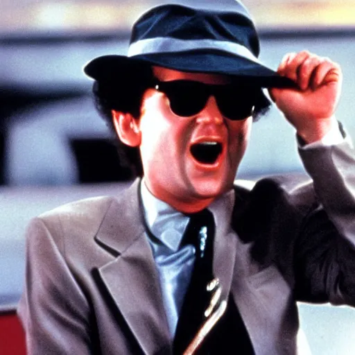 Prompt: young bill murray in blues brothers