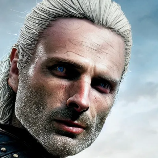 Image similar to andrew lincoln as geralt