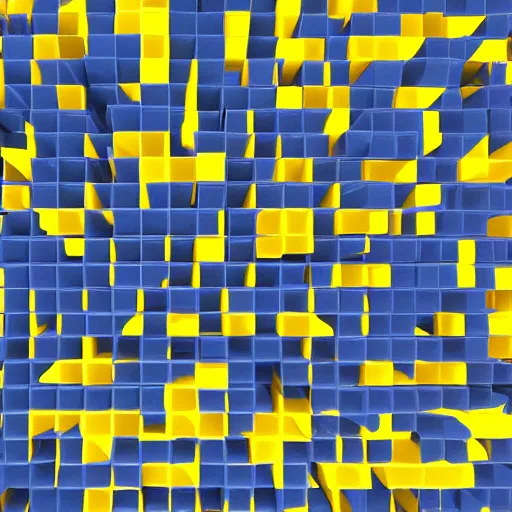 Image similar to mega emoji blue white gray yellow 4 k octane render
