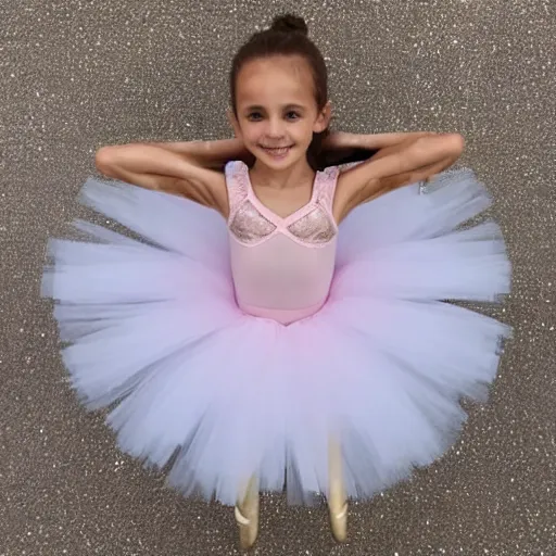 Image similar to victoria's secret ballerina, symmetrical face, tutu, pointe shoes