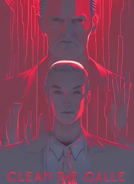 Prompt: poster artwork by Michael Whelan and Tomer Hanuka, of the game Portal, from scene from Twin Peaks, clean