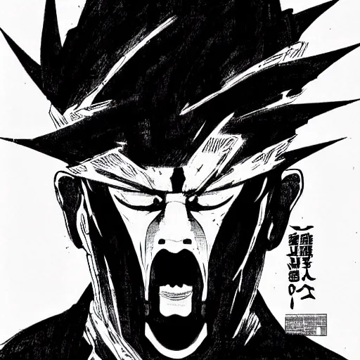 Prompt: Shinzo Abe looking sinister, by Tsutomu Nihei, highly detailed