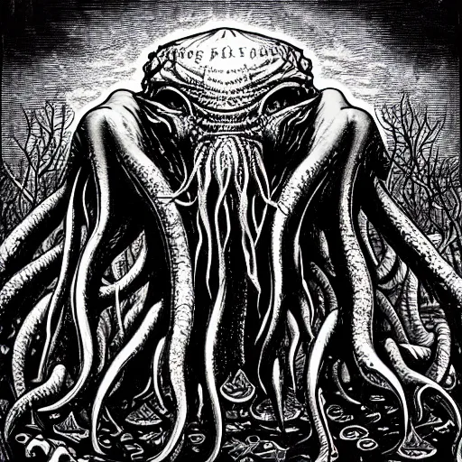 Prompt: Cthulhu by Dan Hillier