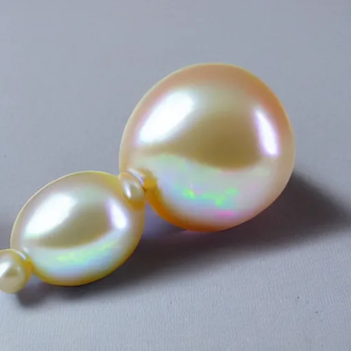 Image similar to opalescent baby seal figure opal pearl photograph realistic render