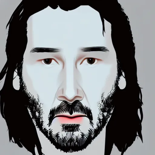 Image similar to a 3d render of keanu reeves as a funko pop, studio lighting, grey background