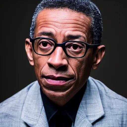 Image similar to portrait of gus fring with a mullet haircut, canon eos r 3, f / 1. 4, iso 2 0 0, 1 / 1 6 0 s, 8 k, raw, unedited, symmetrical balance, in - frame