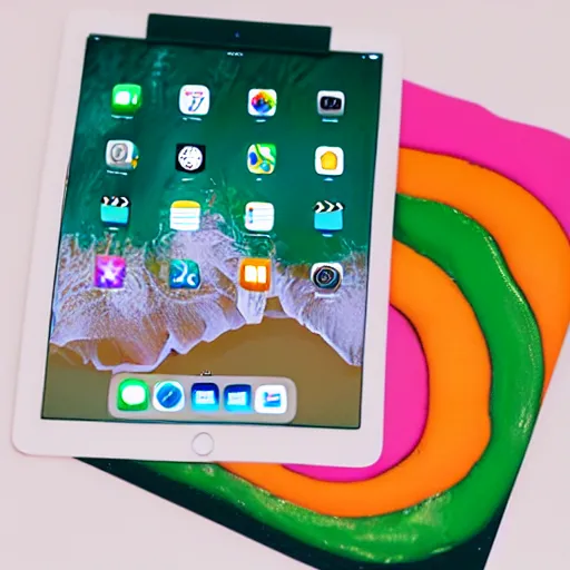 Prompt: ipad looking like candy