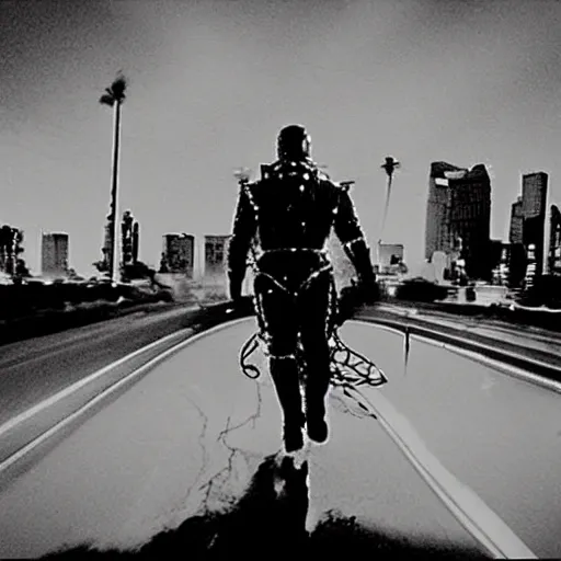 Prompt: “a shot from sin city in which we see buzz lightyear from toy story in a space suit riding a horse in a dimly lit street, super 8 film”