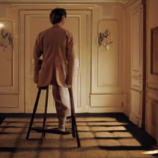 Image similar to The Backrooms, Stanley Kubrick cinematography