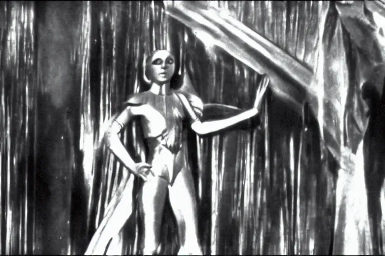 Image similar to movie still from metropolis, 1 9 2 7