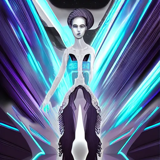 Image similar to Enigma, digital painting, card game illustration, Android Netrunner