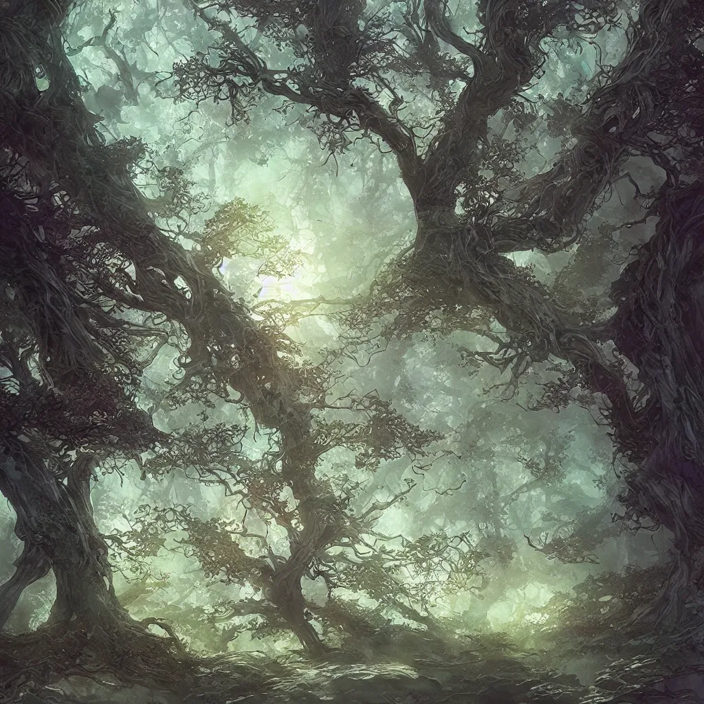 Image similar to magical tree, colours, watercolor, dramatic lighting, cinematic, establishing shot, extremely high detail, foto realistic, cinematic lighting, pen and ink, intricate line drawings, by Yoshitaka Amano, Ruan Jia, Kentaro Miura, Artgerm, post processed, artstation, matte painting, style by eddie mendoza, raphael lacoste, alex ross