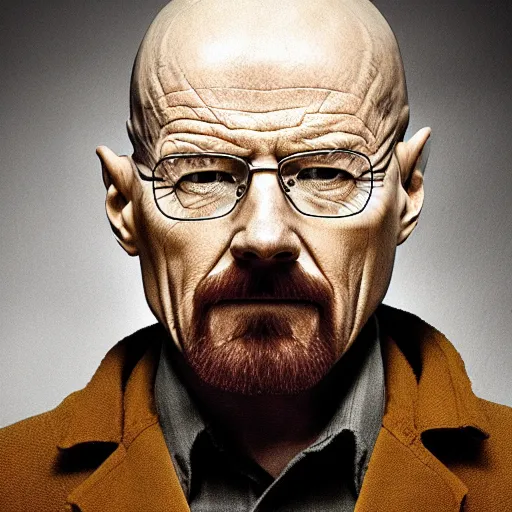 Image similar to Walter White slowly transforming into mashed potato