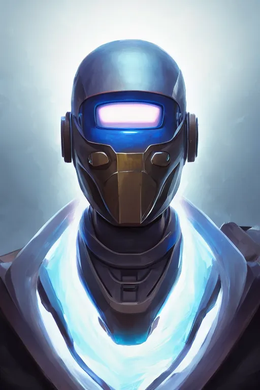 Image similar to epic mask helmet robot ninja portrait stylized as fornite style game design fanart by concept artist gervasio canda, behance hd by jesper ejsing, by rhads, makoto shinkai and lois van baarle, ilya kuvshinov, rossdraws global illumination radiating a glowing aura global illumination ray tracing hdr render in unreal engine 5