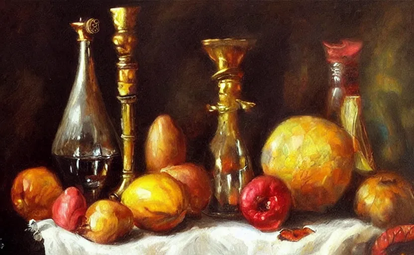 Image similar to Alchemy amazing still life composition. By Konstantin Razumov, chiaroscuro, highly detailded