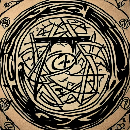 Prompt: sigil demon summoning