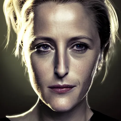 Image similar to gillian anderson portrait, arcane netflix, arcane jayce, arcane vi, arcane jinx, concept portrait, riot, acrace catoon, detailed expression, high quality, cinematic lighting, fantasy, reflective, spotlight, digital artwork