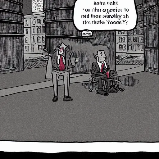 Image similar to the funniest New Yorker cartoon