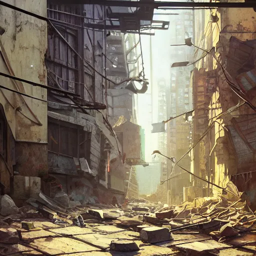 Image similar to highly detailed macro shot of a walky - talky in rubble in gta v, in a hallway, stephen bliss, unreal engine, fantasy art by greg rutkowski, loish, rhads, ferdinand knab, makoto shinkai and lois van baarle, ilya kuvshinov, rossdraws, tom bagshaw, global illumination, detailed and intricate environment