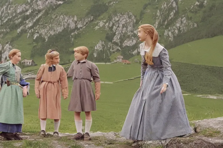 Image similar to still image from the sound of music by lucile hadzihalilovic, ultra detailed, finely detailed